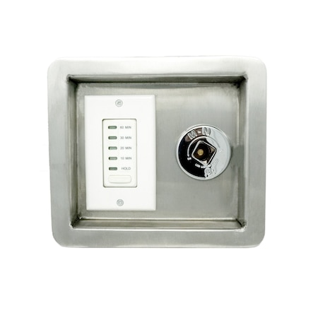 The Outdoor Plus 1Hr Button Timer With Key Valve - Recessed Panel OPT-BTTSKVRP